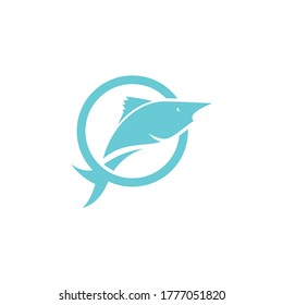 Fish Logo ilustration vector Template