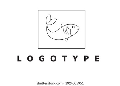 fish logo image on white background colors