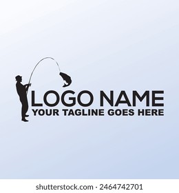 Fish logo images illustration design Fish logo template. Creative vector template of fishing club logo or fishing online shop. Icon of fish with place for text fishing logo