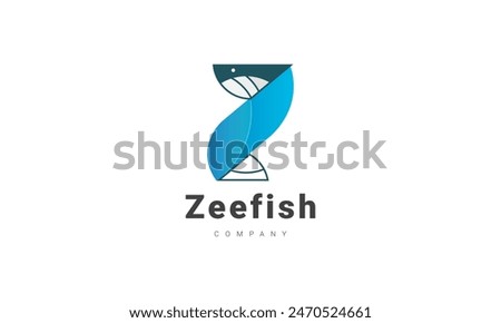 The fish logo with the letter Z is suitable for representing your business and graphic needs.