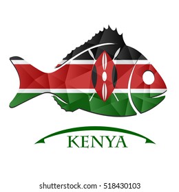 fish logo made from the flag of Kenya.
