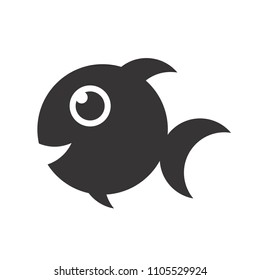 Fish Logo. Marine Icon. Ocean Symbol. Vector Eps 08.