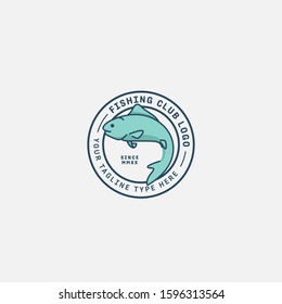 Fish Logo, Fish Market Logo, Fish Guard Logo, Fish Contest, Seafood Label And Badge, Vector Illustration.