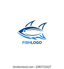 Logo de peces de fondo blanco.