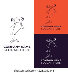 Fish logo, Seafood logo vector illustration design