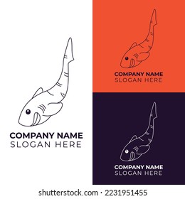Fischlogo, Seafood-Logo, Vektorgrafik-Design