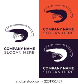 Logotipo de pescado, logotipo de mariscos, diseño vectorial