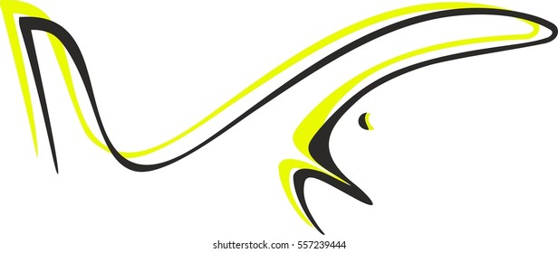 fish logo silhouette vector isolated