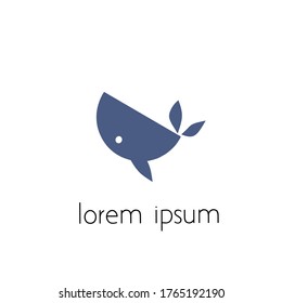fish logo, simple logo concept for design purposes.