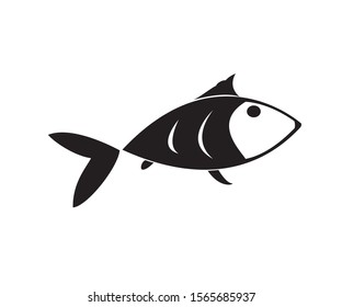 Fish logo simple design vector