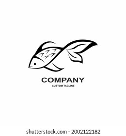 logotipo o símbolo de pescado para el anglor