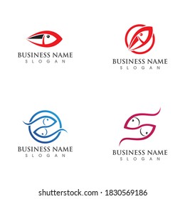Fish logo and symbol vector symbol