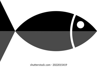 fish logo symbol web style
