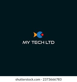 logotipo de pescado con tecnología 2024