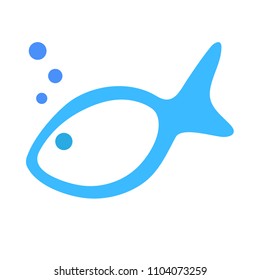 Fish logo template. 