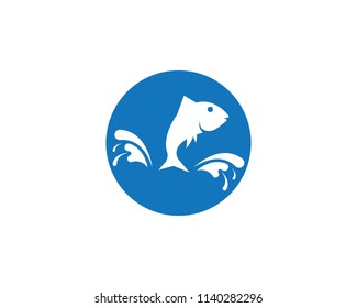 Fish logo template