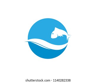 Fish logo template