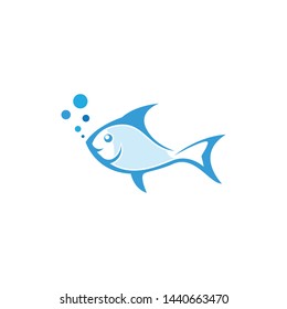Fish logo template creative icon design