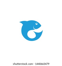 Fish logo template creative icon design