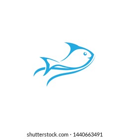Fish logo template creative icon design
