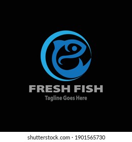 Fish logo template creative icon design