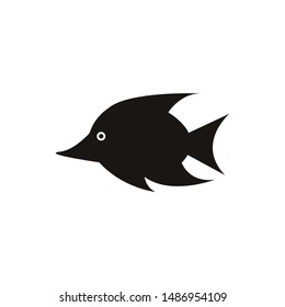 Fish logo template creative vector symbol of fishing club or online