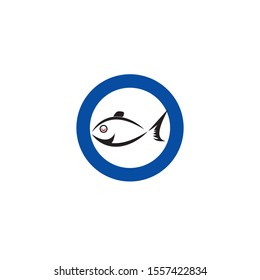 Fish logo template. Creative vector symbol