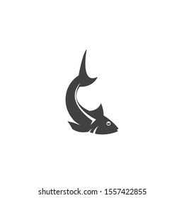 Fish logo template. Creative vector symbol