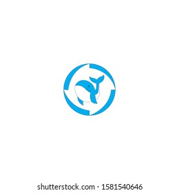 Fish logo template. Creative vector symbol