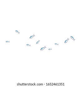 Fish logo template. Creative vector symbol of fishing club or online 