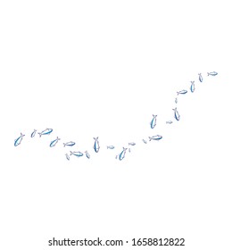 Fish logo template. Creative vector symbol of fishing club or online 