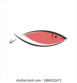 Fish logo template, Creative vector symbol