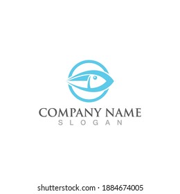 Fish logo template. Creative vector symbol