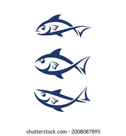 Fish logo template. Creative vector symbol design template