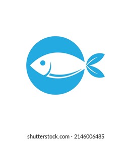 Fish logo template creative vector