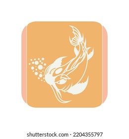 Fish logo template. Creative vector symbol