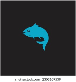 Fish logo template. Creative vector symbol