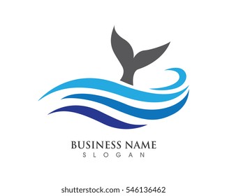 Fish logo template. Creative vector symbol