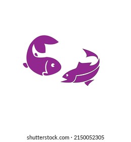 Plantilla de logotipo de pescado para diseño. Icono del restaurante de marisco