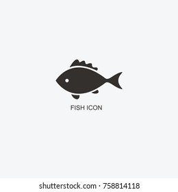 Fish Logo Template Design Icon Seafood Stock Vector (Royalty Free ...