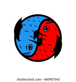 fish logo template, koi logo