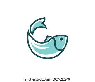 Fish logo template suitable for businesses and product names. This stylish logo design could be used for different purposes for a company, product, service or for all your ideas.