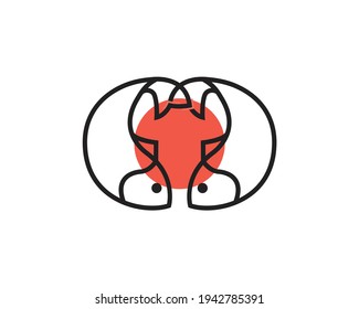 Fish logo template suitable for businesses and product names. This stylish logo design could be used for different purposes for a company, product, service or for all your ideas.