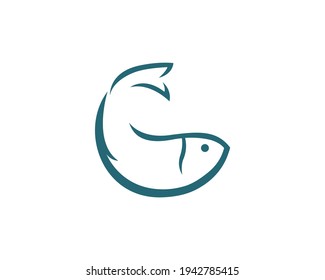 Fish logo template suitable for businesses and product names. This stylish logo design could be used for different purposes for a company, product, service or for all your ideas.