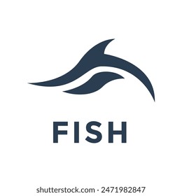 Fish logo template suitable for businesses and product names. This stylish logo design could be used for different purposes for a company,