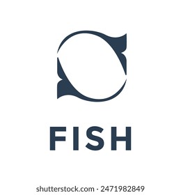 Fish logo template suitable for businesses and product names. This stylish logo design could be used for different purposes for a company,