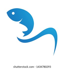 Fish logo template vector icon design