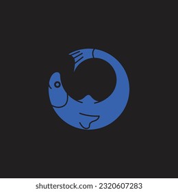 fish logo that is modern and simple and elegant