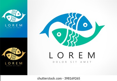 Fish logo vector