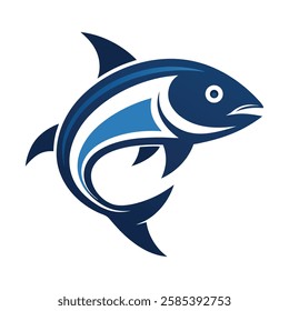 Fish logo vector art illustration